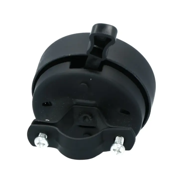 Zwarte fietsbel 55mm met heldere klank