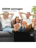 Convectorkachel – 2000W – Zwart