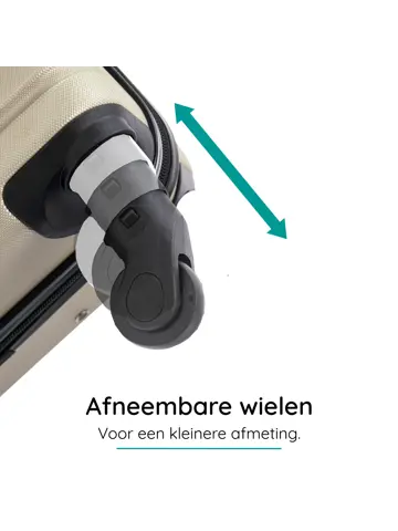 Reiskoffer XS ABS 29L met TSA-slot en 360° wielen