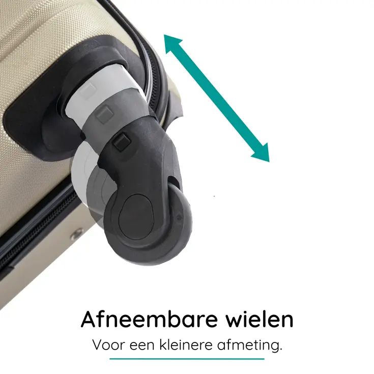 Reiskoffer XS ABS 29L met TSA-slot en 360° wielen
