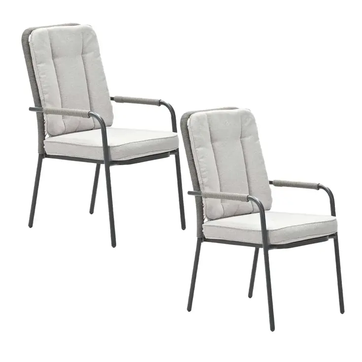 Aleria 2st taupe Tuinstoel