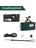 Noodradio FM/AM - 4400mAh - Solar Opwindbaar
