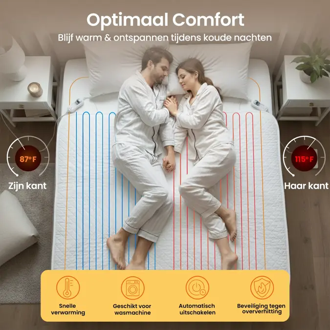 Goliving Elektrische Onderdeken 2Pers.