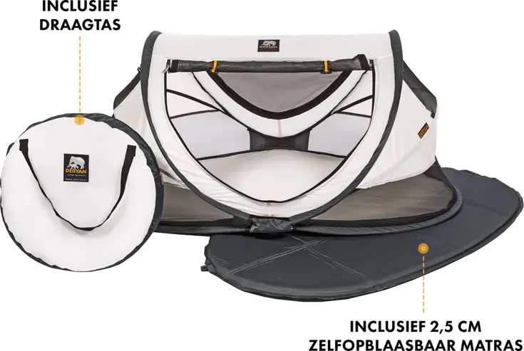 Peuter luxe campingbedje - Zelfopblaasbare matras