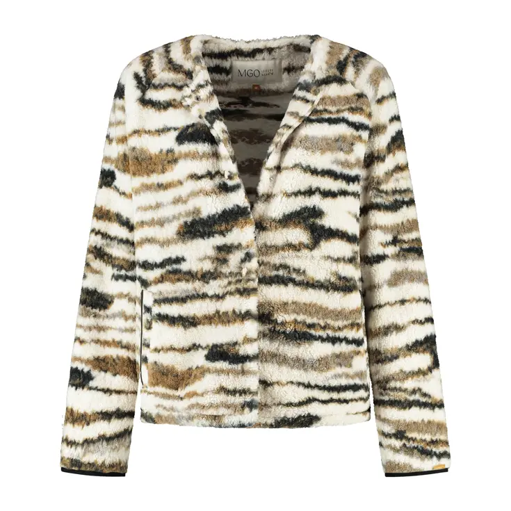 MGO Lana Dames - Vest - Teddy look- Wit