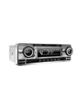 1-DIN Retro DAB+ Autoradio Chroom Bluetooth