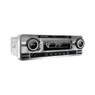 1-DIN Retro DAB+ Autoradio Chroom Bluetooth