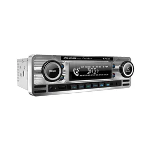 1-DIN Retro DAB+ Autoradio Chroom Bluetooth
