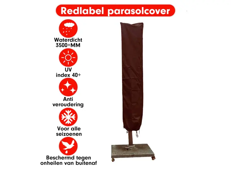 CUHOC Zweefparasol hoes 230x50x58 cm - Redlabel