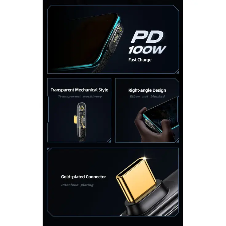 USB-C Kabel - 1.2m - Zwart