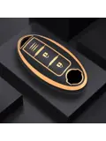 TPU Sleutelhoesje voor Nissan goud A3C
