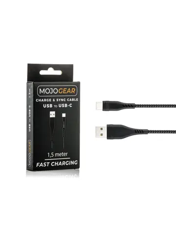 USB-C naar USB kabel – Nylon — 150cm