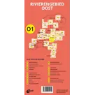 ANWB Fiets en wandelknooppuntenkaart O1 Rivierengebied oost