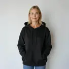 Infrarood verwarmde Hoodie Vrouw - Zwart