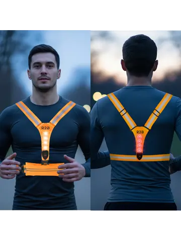 Hardloopvest met Opbergvak - Verlichting