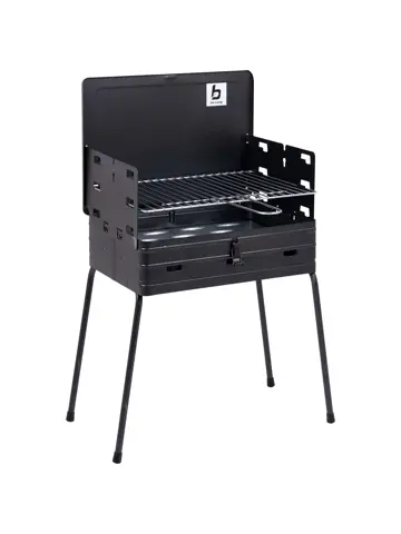 Barbecue Koffermodel Staal 40x30 cm