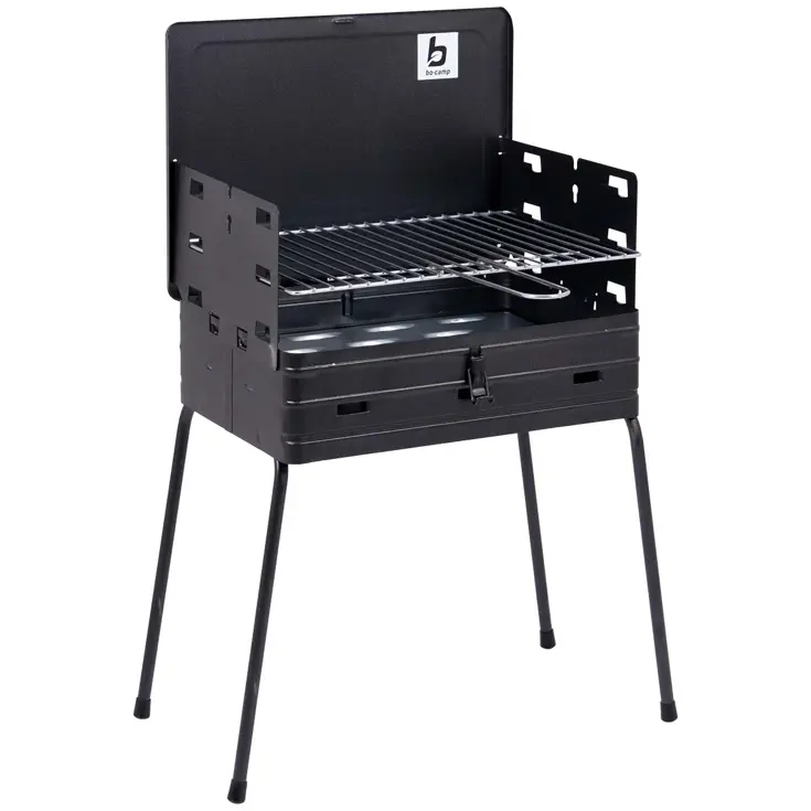 Bo-Camp Barbecue Koffermodel Staal 40x30 cm