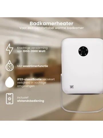 Badkamer Verwarming en Rekje - IP22