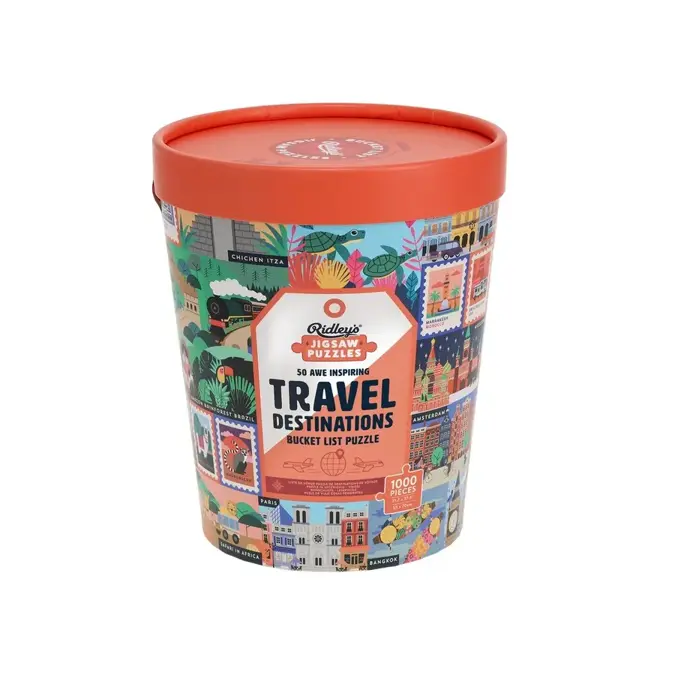 Ridley's Travel Destinations Bucket Puzzle 1000 pc