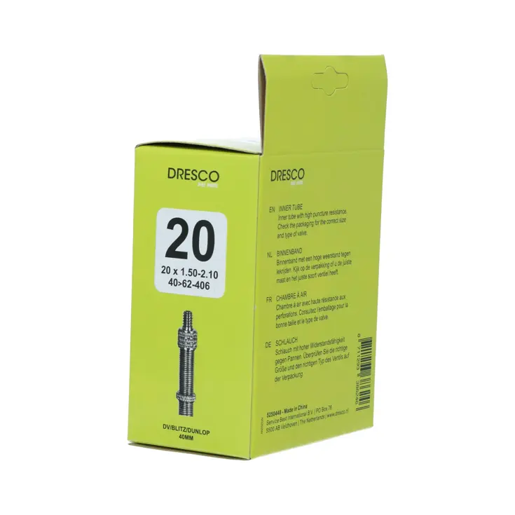 Binnenband 20 x1.50-2.50 met Dunlop ventiel 40mm