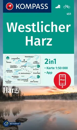 Wandelkaart WK451 Westlicher Harz