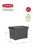 Handy+ Opbergbox -  3 stuks van 20L