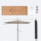 LifeGoods Parasol - 270x180cm