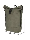 Norländer nubuck rolrugzak