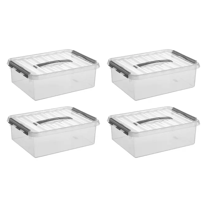 Q-line - Opbergbox - 10L - 4-delig