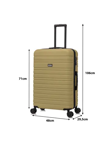 Reiskoffer L ABS 95L met TSA-slot en 360° wielen