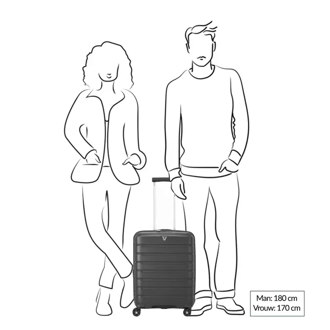 Roncato B-Flying expandable trolley 55 Grijs