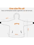 Goliving fleece deken met mouwen