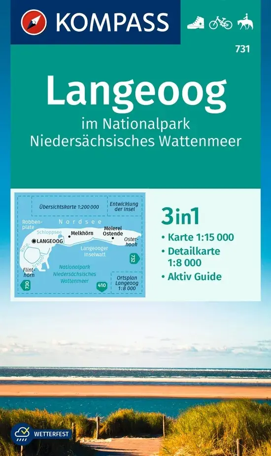 Wandelkaart WK731 Langeoog