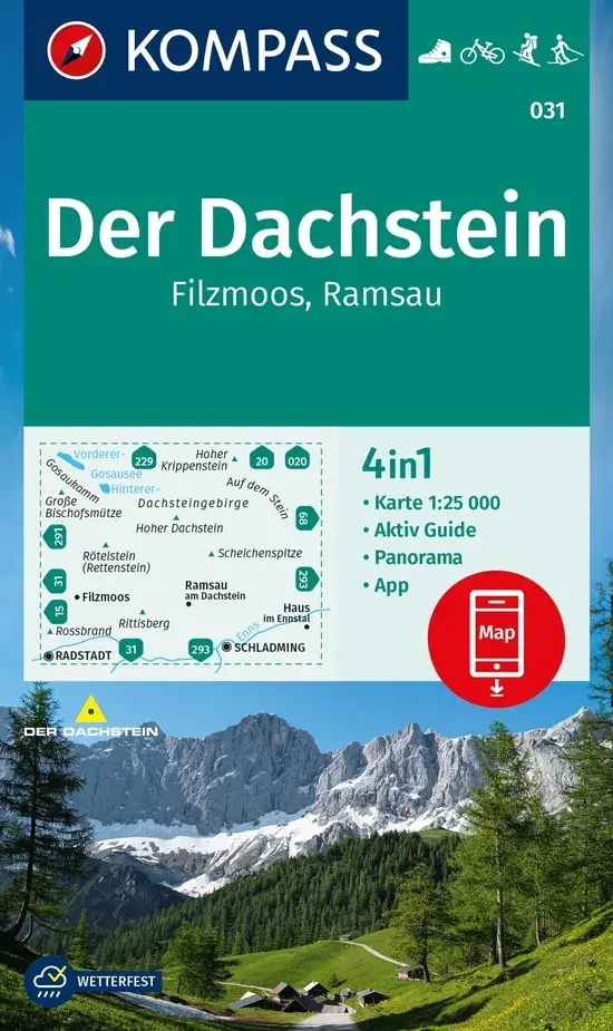 Wandelkaart WK031 Der Dachstein - Ramsau