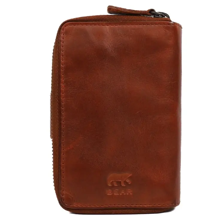 Loet - Ritsportemonnee - Leer - 6 pasjes