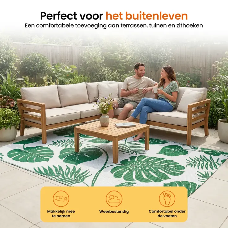 Buitenkleed - 183x290cm - Incl. Draagtas