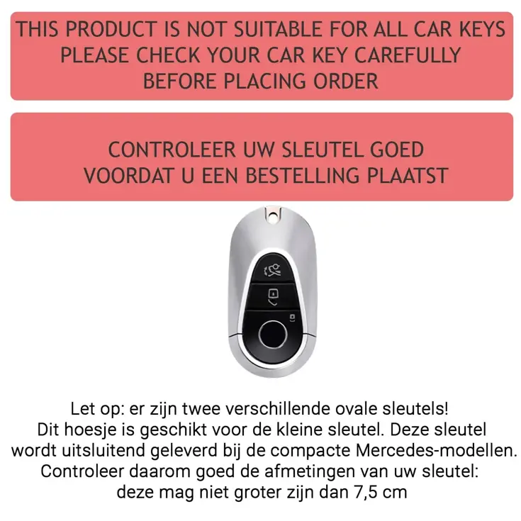 TPU Sleutelhoesje voor Mercedes goud C3b