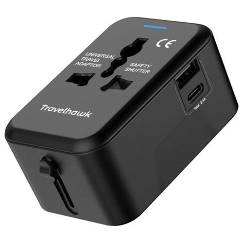 Universele Reisstekker – USB & USB-C