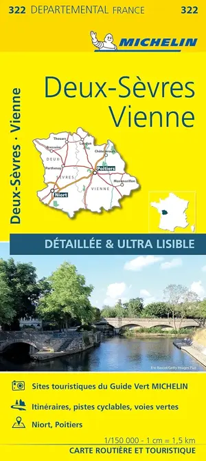 Wegenkaart Local 322 Deux-Sevres Vienne