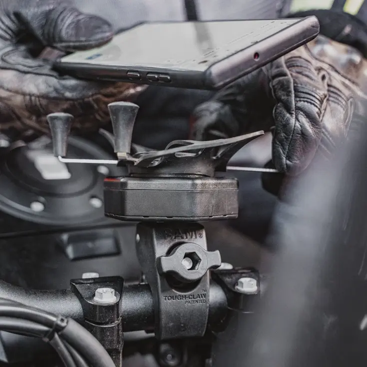 Motor telefoonhouder met Vibe-Safe
