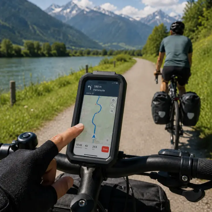 Waterdichte telefoonhouder fiets & motor - Large