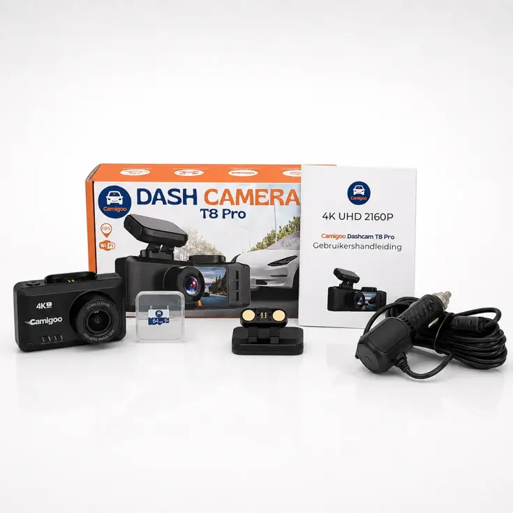 1CH Dashcam - WiFi GPS 4K 64GB - T8 Pro Dashcam