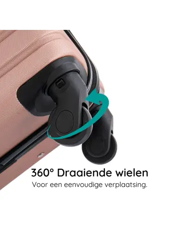 Reiskoffer S ABS 39L met TSA-slot en 360° wielen