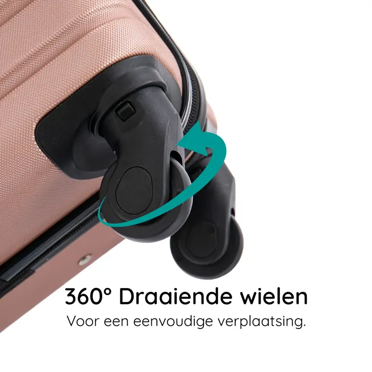 Reiskoffer S ABS 39L met TSA-slot en 360° wielen