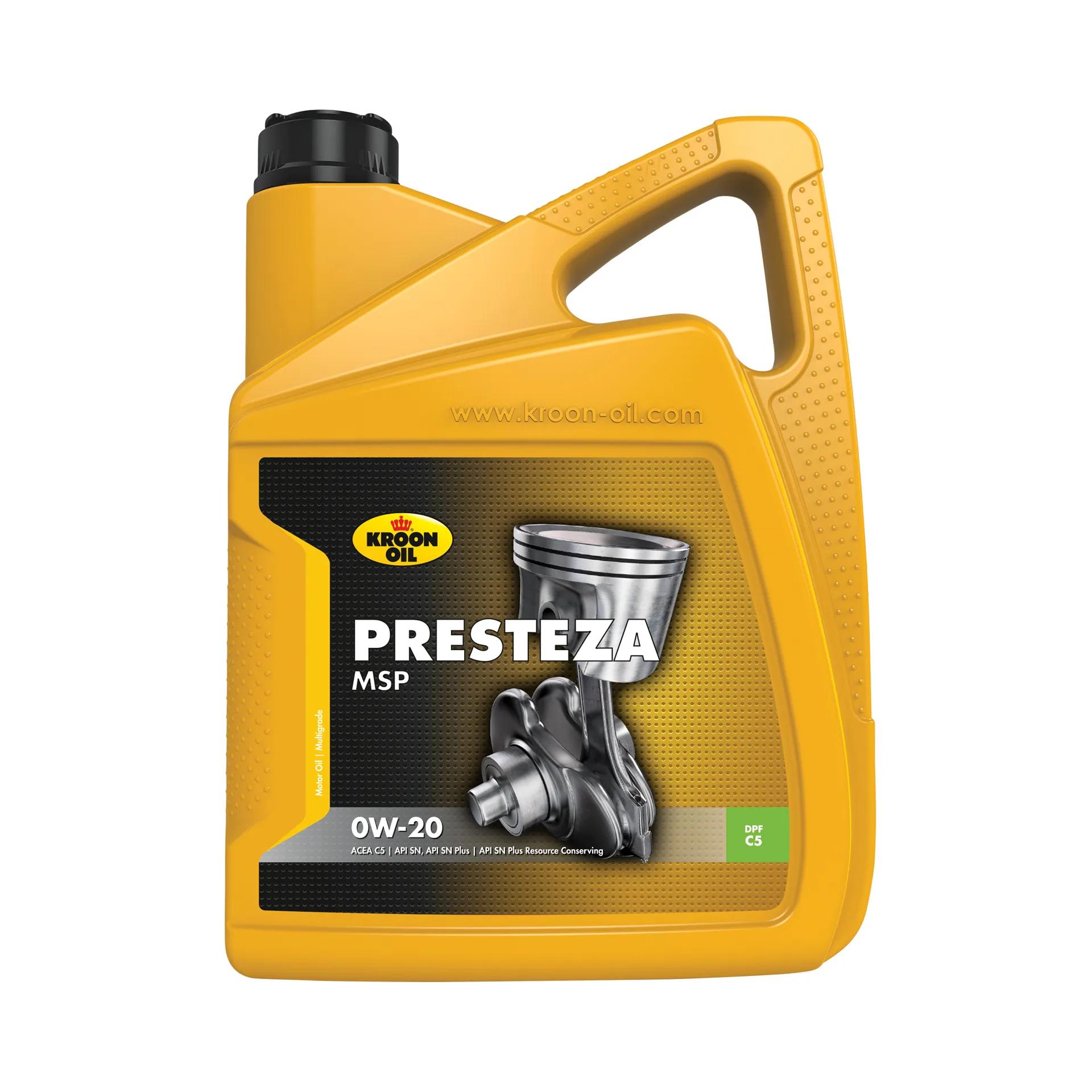 Kroon-oil  Motorolie Presteza MSP 0W-20 5  Geel main product image