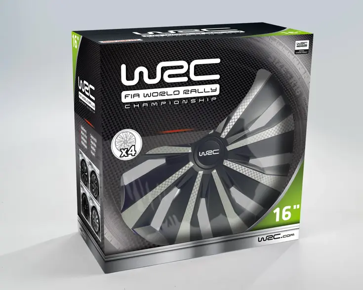 Wieldoppen - 16 inch - carbon look - 4 stuks