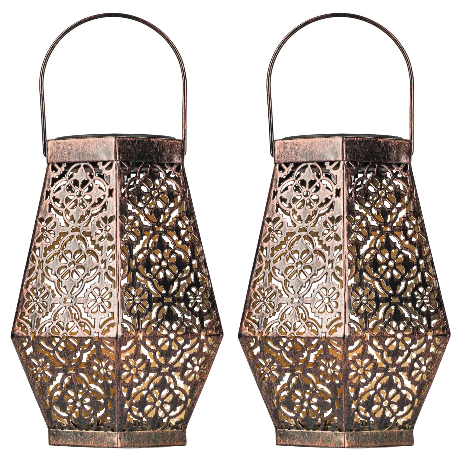 Goliving  Solar Tafellamp Glow  2st.  23cm  Bronzen   XXL