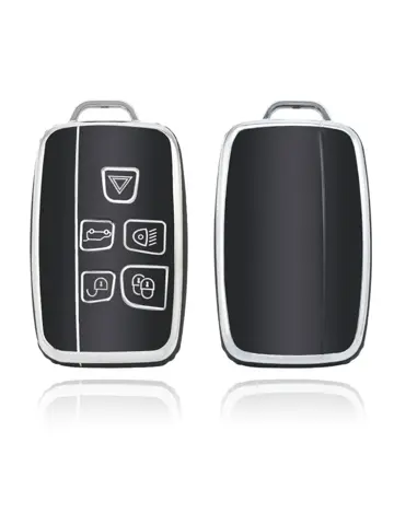 TPU Sleutelhoesje voor Landrover zwart,zilver A5