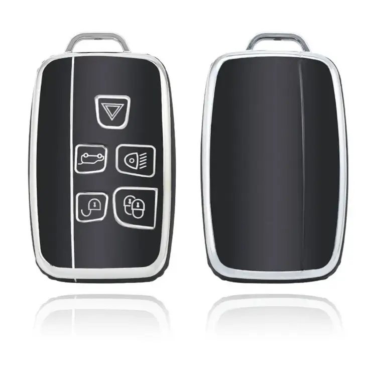 TPU Sleutelhoesje voor Jaguar zwart,zilver A5