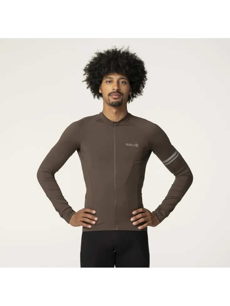 Solid Fietsshirt Lange Mouwen Performance  Heren